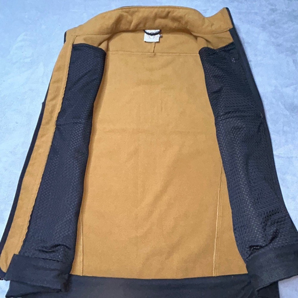 Cinch Vest Mens Small Black Softshell Fleece Lined Western Ranch Full Zip - Picture 7 of 10